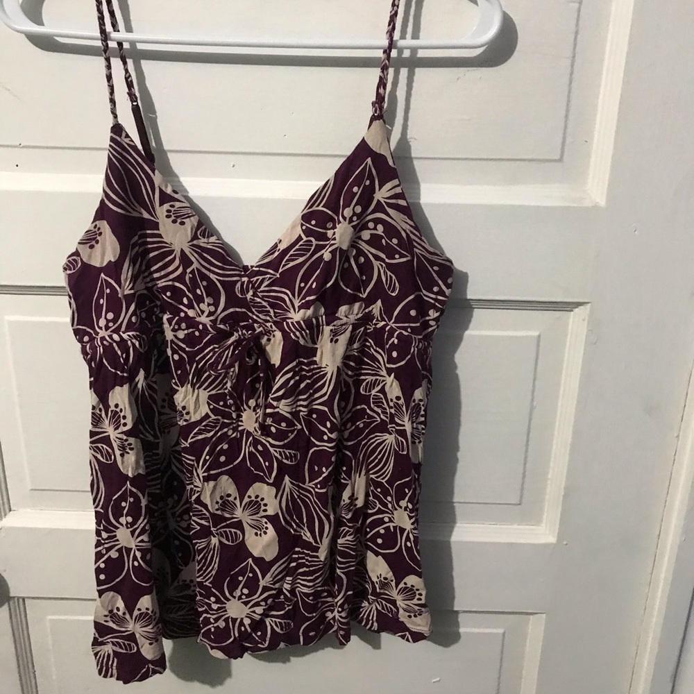Size. L Floral Tank Top. Belted